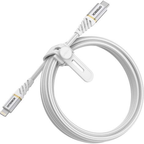 OtterBox Cavo Premium Intrecciato USB-C a Lightning per Iphone Ipad 2M Bianco (1/3)