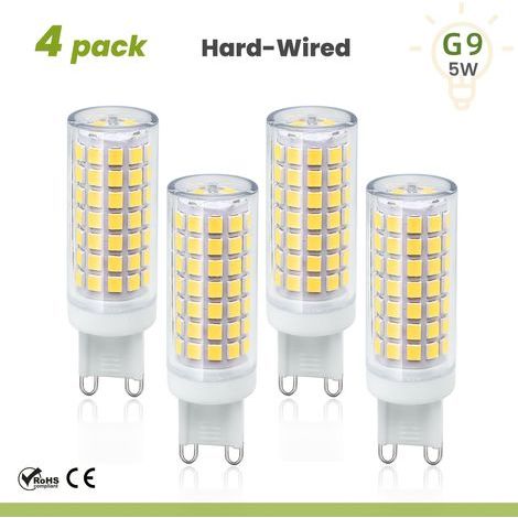 Set mit 4 LED-Ampullen G9 (12 W) mit 88 LED-Leuchten und einer Leuchtkraft von 550 Lumen (1/5)