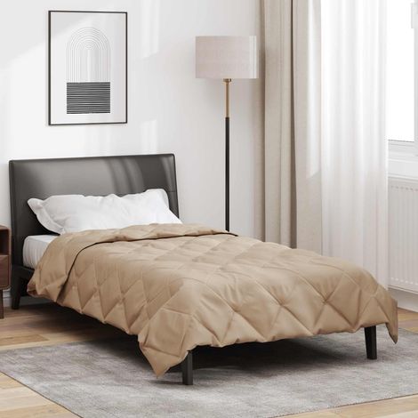 Sommerdecke Taupe 220 x 140 cm Mikrofaser