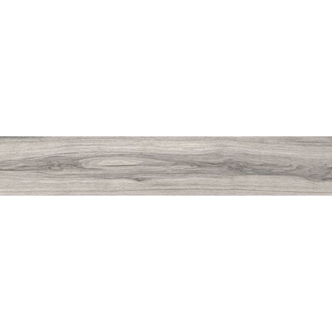 Mexen Hirera Grès gris émaillé rectifié G1, carreau effet bois pour sol et mur 120 x 20 cm, mat - TL611-120-020-03 (1/3)