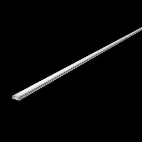 TrAdE Shop Traesio - Profilo Barra In Alluminio Da 2 Mt Incasso Per Strip Led Con Copertura Al-19 - (1/4)