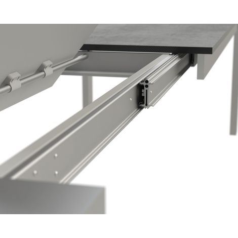 ALU 77 FRONTSLIDE Ausziehtischführung, Auszugsweg 1236 mm, Länge 1315 mm, Alu (1/5)