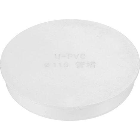 103mm OD Tube Trou Bouchons, 1 Paquet Rond Poteau Clôture Tubes Insert Couverture Tube Terminal Capuchons pour Tube Ligne Protection, Couvercle De Tuyau De Ventilation, Blanc (1/4)