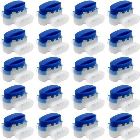 Set di 20 connettori per cavi, 314 terminali in resina riempiti di gel, raccordi impermeabili per cavi, ideali per giardino, robot tagliaerba e auto. (1/4)