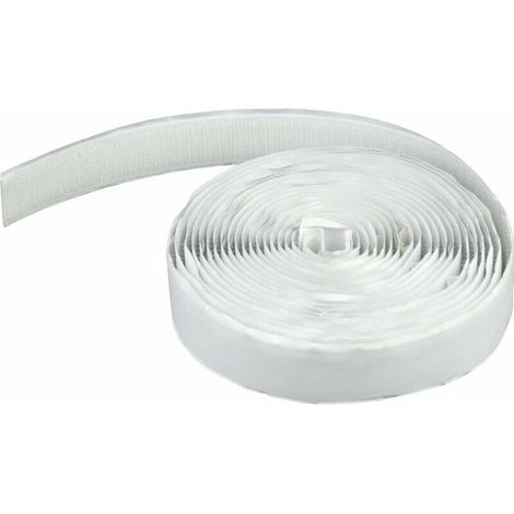 Ruban Adhésif Crochet pour Moustiquaires - Ruban à Crochets - (5Mx20MM,Blanc) (1/4)