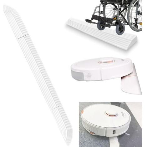Rampe de seuil pour aspirateurs robots – Compatible iRobot, Ecovacs, Dreame, Xiaomi, Roborock – Caoutchouc durable – Hauteur 1,5 à 2,5 cm (1/5)