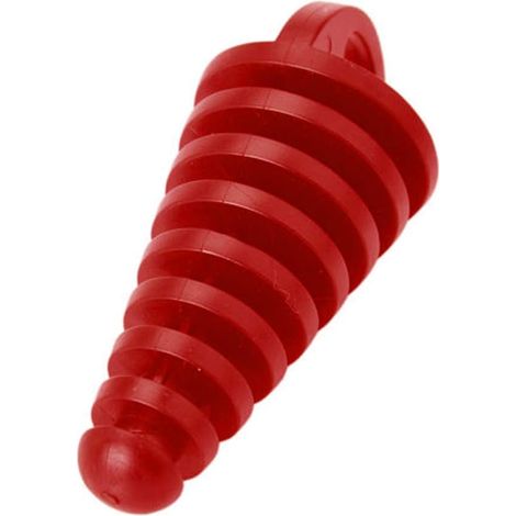 Sollbry Bouchon de tuyau d'échappement en caoutchouc étanche pour moto rouge (1/3)
