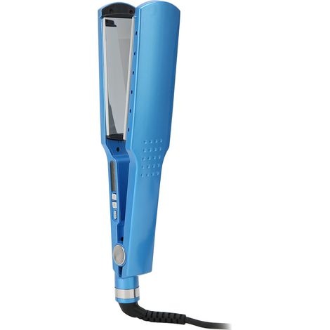 Fer à lisser 45 mm, lisseur et boucleur double fonction, lisseur de cheveux avec technologie ionique négative, norme européenne 110-220 V. (1/5)