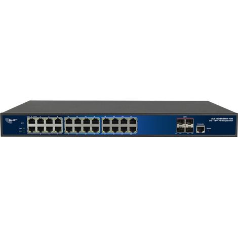Allnet Conmutador totalmente gestionado Layer2+ de 28 puertos, 24 GbE, 4 SFP+, 19" (1/4)