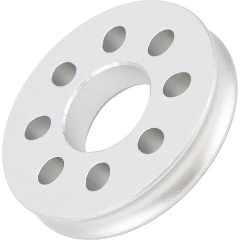 Poulie courroie ronde alliage aluminium 14mm alésage stable silencieuse roue d'entraînement fixe à collier PD 32mm (1/5)