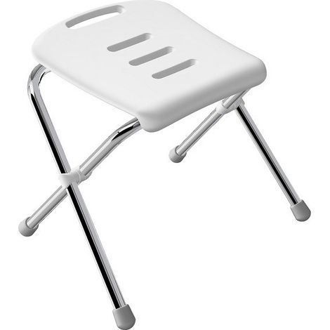 Chaise pliante rabattable de bain Chrome Spirella