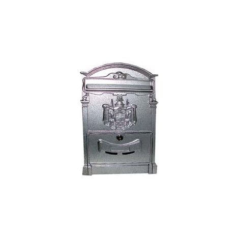 Boîte aux lettres extérieure en aluminium "Residence" grise - cm.25x9x41h. couleur grise