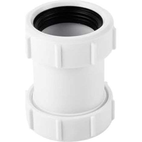 Raccord de tuyau droit en PVC de 40 mm pour baignoire, évier de cuisine et receveur de douche (1/5)