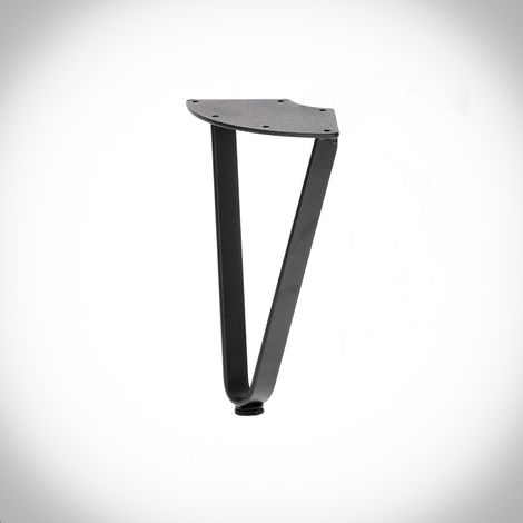 HAIRPIN Doppelflachstegbein 20 cm SCHWARZ