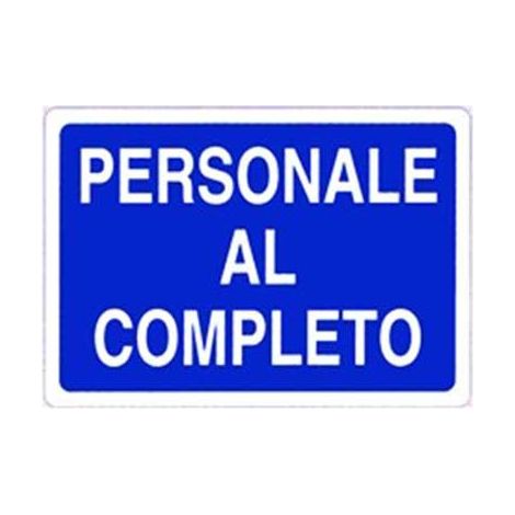Cartello di informazione personale al completo cm 50x70 (1/2)
