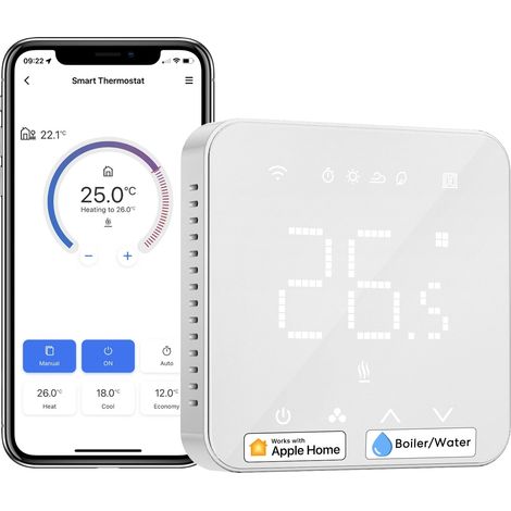 Programmierbarer Thermostat Meross MTS200BHK (Restauriert A) (1/5)