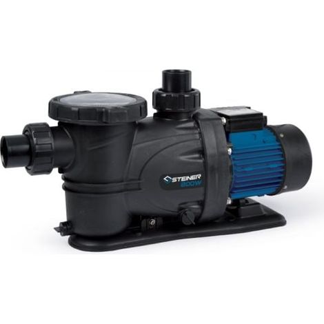 Pompe filtration piscine 800W – Débit max 19m³/h – Auto-amorçante – Panier pré-filtre grande capacité – Compatible eau chlorée et salée – Korman Garden