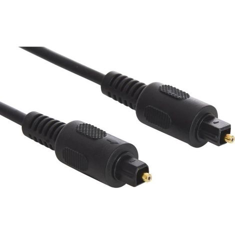 Câble optique - SANDBERG - Toslink - Noir - Audio numérique - Haute qualité