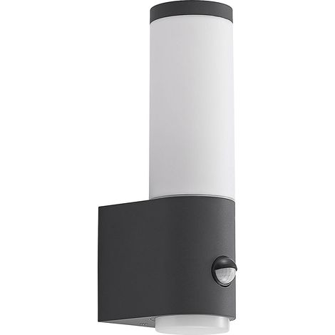Lindby Lámpara de pared exterior 'Okari' en Negro Aluminio