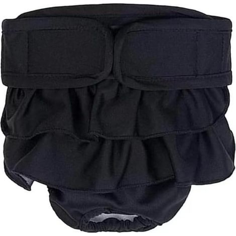 Dog Diapers, Underwear for Dogs, Dog Diapers, Absorbent Panties (M: 40-50cm, Black) (1/5)
