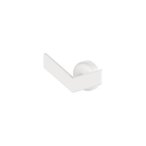 Patère magnétique forme chevron, blanche pour sèche-serviettes