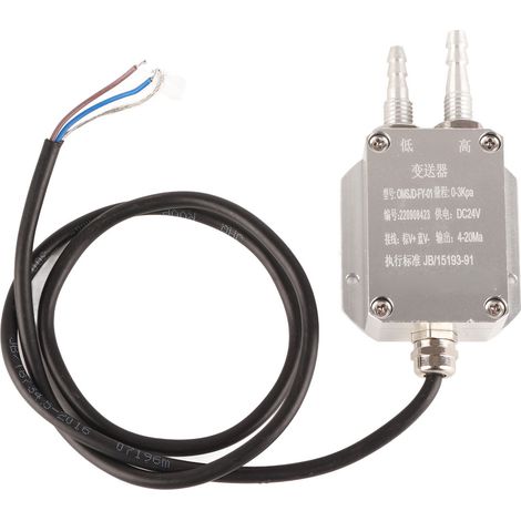 Hochpräziser 24-V-DC-Differenzdrucksensor (0–3 kPa), Winddrucktransmitter OMSJD-FY-01, für Luft- und Lüftungsmessungen (1/5)