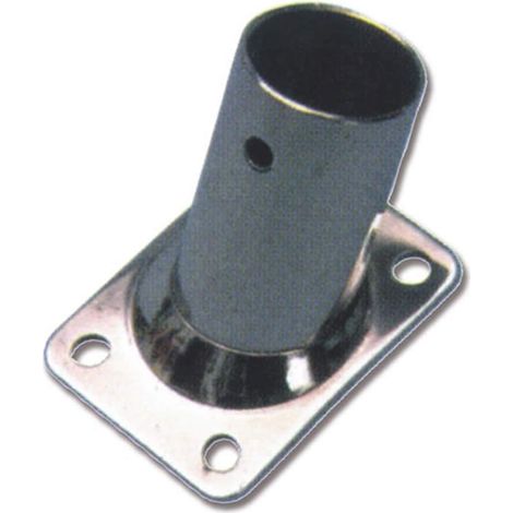 Base in acciaio inox inclinata a 60 gradi diametro mm 25
