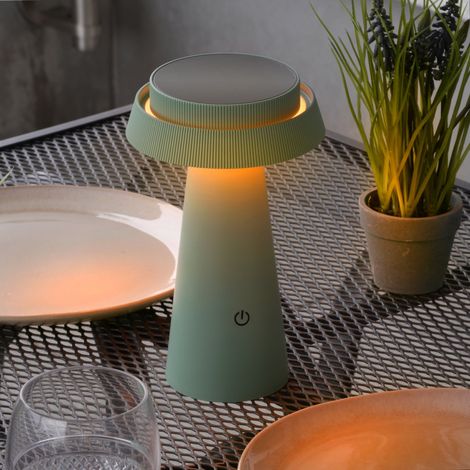 esotec Solar Sensor Campingleuchte Tischlampe bernstein Sissi 23, USB 102924 (1/5)