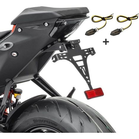 Set Support de Plaque + 2x Clignotants pour Motocross, Enduro 20-23