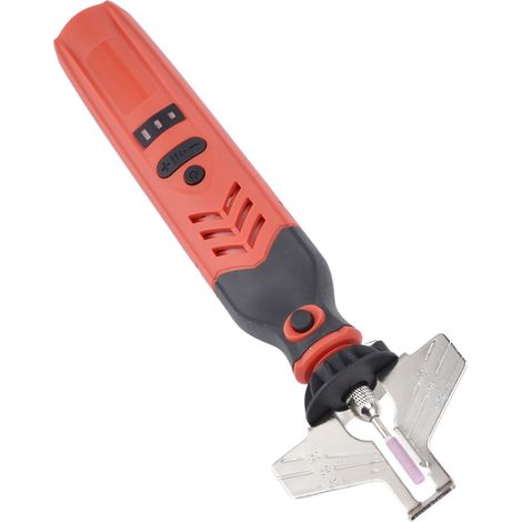 DC 3,6V Akku-Kettensägen-Schärfset, Handkettensägen-Schärfset, rotes Kettensägen-Schärfwerkzeug-Set (1/5)