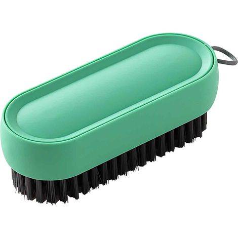 Brosse À Nettoyage Multifonctionnelle - Poils Souples En Nylon - Corps En ABS - Anneau De Suspension - Pour Salle De Bain Cuisine Chaussures Linge (1/2)