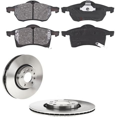 KIT FRENI ANTERIORI compatibile con OPEL ZAFIRA A MVP / SPACEWAGON (T98) - DISCHI + PASTIGLIE OEM: 37076 / 17150 , 16953 /SOSTITUZIONE DIRETTA/BASSA POLVERE/SILENZIOSO (1/5)