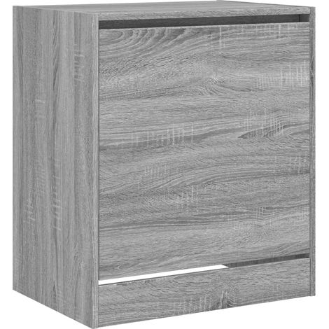 Zapatero mueble para entrada pasillo y salón diseño Sonoma 60 x 42 x 69 cm madera de ingeniería gris 020022083 (1/5)