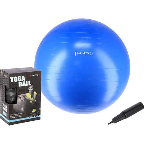 55 cm blauer Gymnastikball - platzsicher, rutschfest