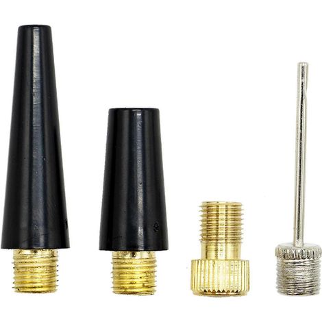 Kit de gonflage de pneus (4 embouts et adaptateurs de valve) pour ballons de basket, de football et de vélo (accessoires de pompe anti-fuite) (1/5)