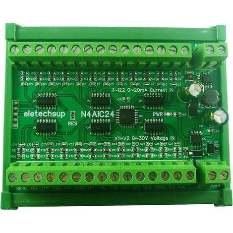 22-Kanal-Analogstromeingang, Kollektor 0-20 mA/4-20 mA zu RS485 (1/5)
