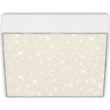 LED Aufbauleuchte IP20 Sternenhimmel 11 W weiß Metall-Kunststoff Briloner