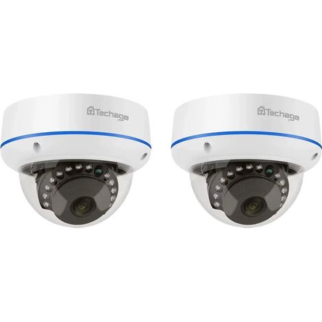 Telecamere di sorveglianza Techage, risoluzione 4MP e 5MP, design a cupola. (1/2)