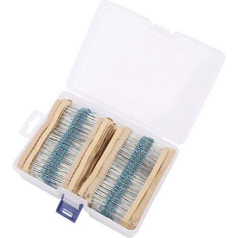 Coffret de 3120 résistances à film métallique, assortiment de 156 valeurs, composants électroniques, 1/4 W (1/5)