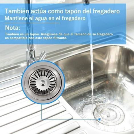 Bouchon D'évier - Acier Inoxydable - Pour Éviers Cuisine Salle De Bain - Diamètre 84 mm - 1 Pièce (1/4)