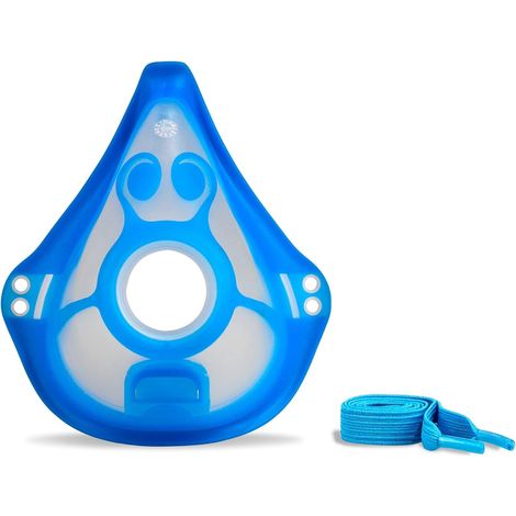 1 Masque inhalation enfant, Souple transparent, Polypropylène, Thérapie respiratoire dès 4 ans