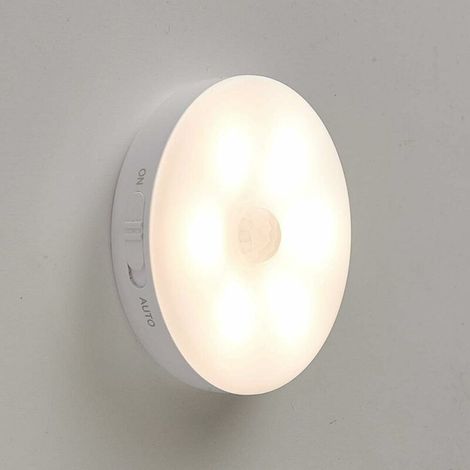Closet with Motion Sensor, Wall Night Lights USB Rechargeable LED Light Smart Sensor, Battery Operated Lights for Wardrobe, Bedroom, Closet, Hallway, etc. (1 Piece Warm Light) (1/5)