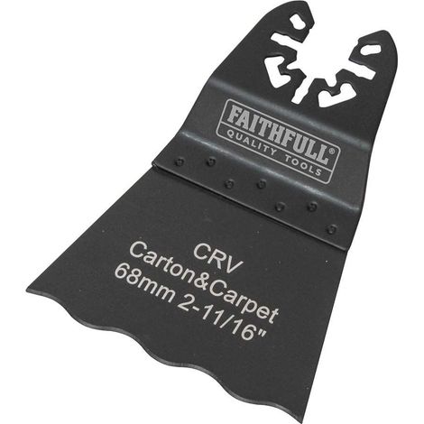 Faithfull Multi-Functional CrV Serrated Wavy Edge Saw Blade, 68mm, Model FAIMFSER68 (1/3)
