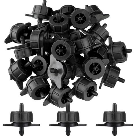 Lot de 100 Goutteurs autorégulants 4 l/h, Goutteurs d'irrigation en ligne système micro, Goutteur pour arrosage agriole et jardinage (1/2)