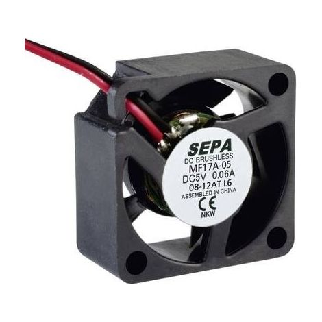 SEPA MF17A05 Ventola assiale 5 V/DC 0.9 m³/h (L x L x A) 17 x 8 x 17 mm