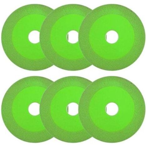 6 pièces Disque Coupe Verre, Disque Diamant Carrelage, Disque Carrelage pour Bouteille, Porcelaine, Jade, Granit, Verre (1/4)