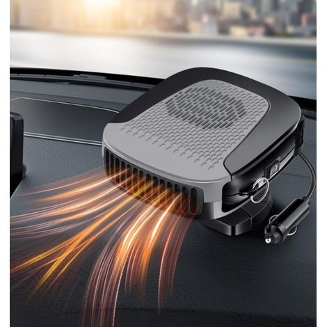 Calefactor para coche 2 en 1 de 12 V y 150 W: ventilador portátil, descongelación y desempañado rápidos, apto para la ventana delantera. (1/2)