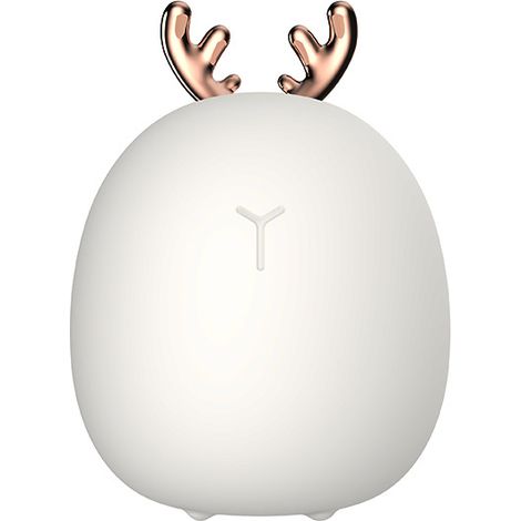 Filiyano – lampe LED en silicone – Veilleuse lapin et cerf adorable, lampe LED en silicone USB sans fil avec capteur tactile, lampe de chevet pour (1/4)
