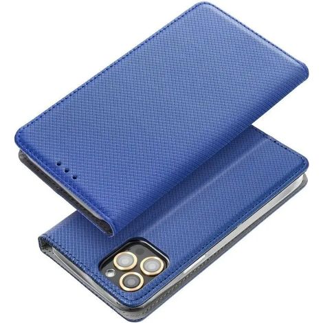 iPhone 13 Pro Hülle mit Klappe, Magnet, Marineblau + Glas (1/5)