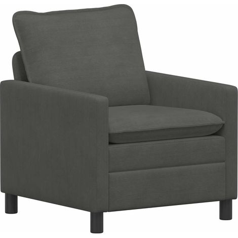 Canapé Gris foncé 76 x 81 x 87,5 cm Tissu vidaXL (1/5)